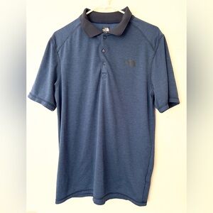 The North Face Blue with Black Collar Size Medium